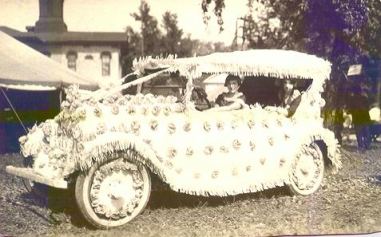 Old decorated automobile